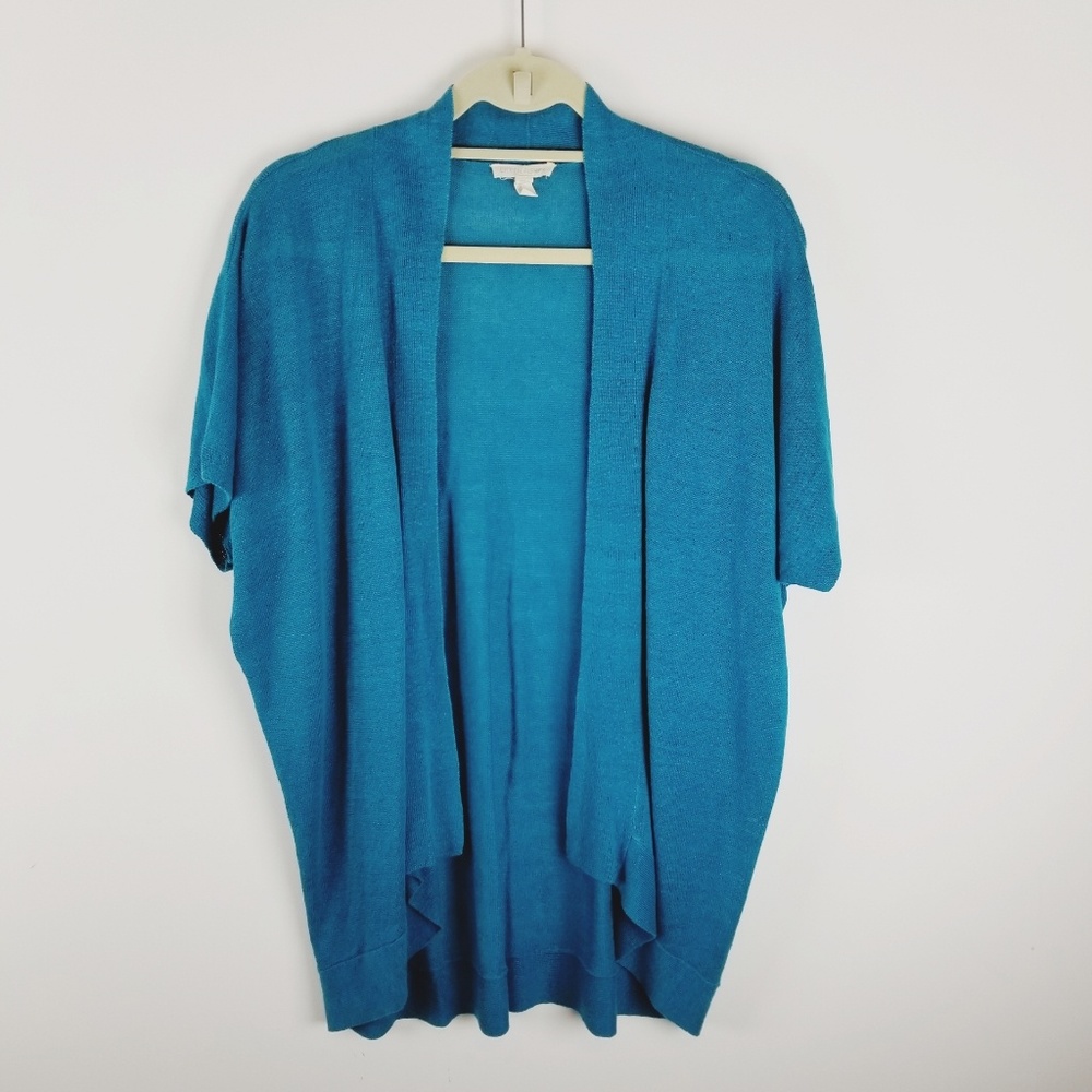 Eileen Fisher organic linen open face cardigan